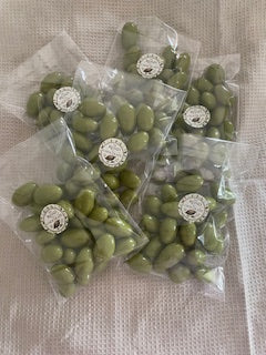 Matcha covered Almonds